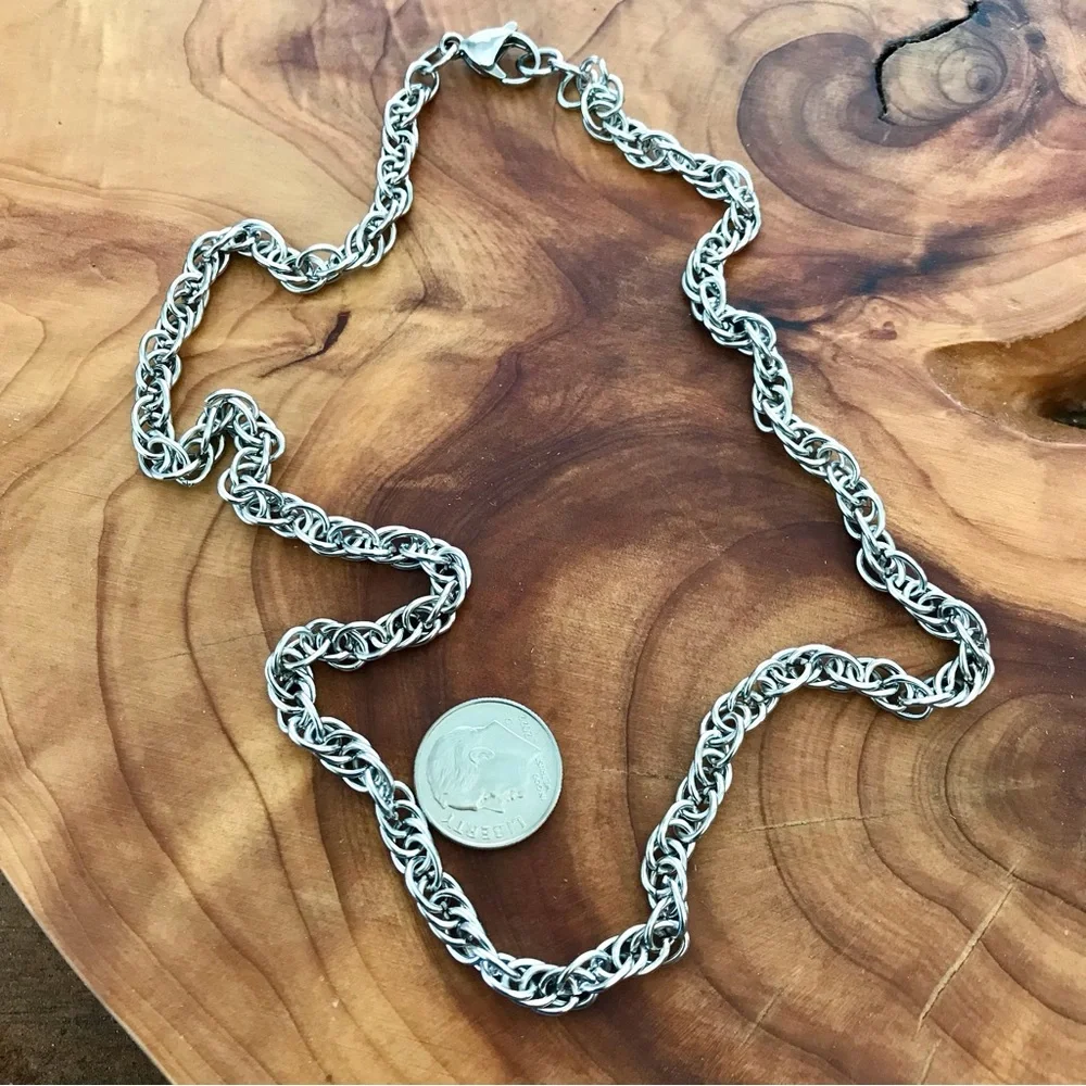 🆕 Twisted Helix Stainless Steel Necklace